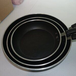 Cook N Home Nonstick Frying Pan Set 3 Piece, 8, 9.5, 11” Kitchen Skillet, Sauté